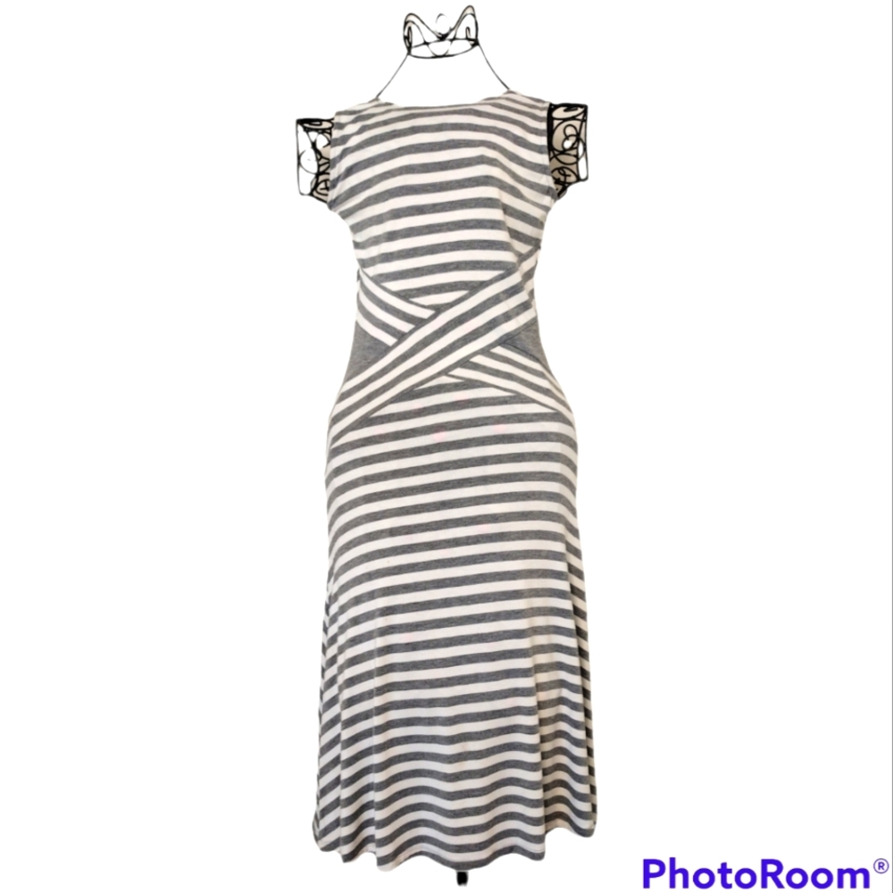 Mossimo Summer Jersey Tank Nautical Stripes Dress XS